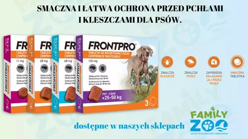 Smaczna i łatwa ochrona przed pchłami i kleszczami dla psów.